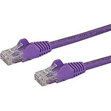 StarTech.com 12ft CAT6 Ethernet Cable - Purple CAT 6 Gigabit Ethernet Wire -650MHz 100W PoE RJ45 UTP Network/Patch Cord Snagless w/Strain Relief Fluke Tested/Wiring is UL Certified/TIA (N6PATCH12PL) Purple 12 ft / 3.6 m 1 Pack