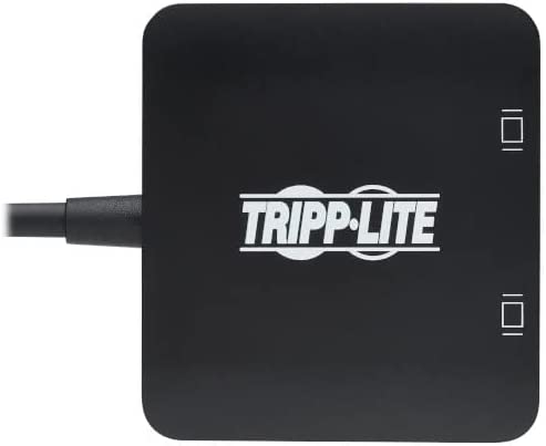 Tripp Lite USB-C Two-Monitor DisplayPort Adapter, Windows &amp; MacBook Pro, 8K @ 30Hz 4:4:4 Single Output, 4K @ 60Hz 4:4:4 Dual Output, HDCP 2.2, HDR, DP 1.4 Alt Mode, 3-Year Warranty (U444-2DP-MST4K6)