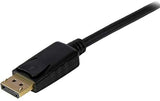 StarTech.com 6ft (1.8m) DisplayPort to VGA Cable - Active DisplayPort to VGA Adapter Cable - 1080p Video - DP to VGA Monitor Cable - DP 1.2 to VGA Converter - Latching DP Connector (DP2VGAMM6B) 6 ft / 2 m