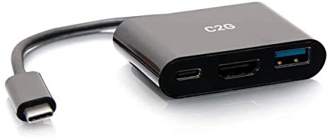 C2g/ cables to go C2G USB-C Mini Dock with HDMI, USB-A, and USB-C Power Delivery up to 60W - 4K 30Hz
