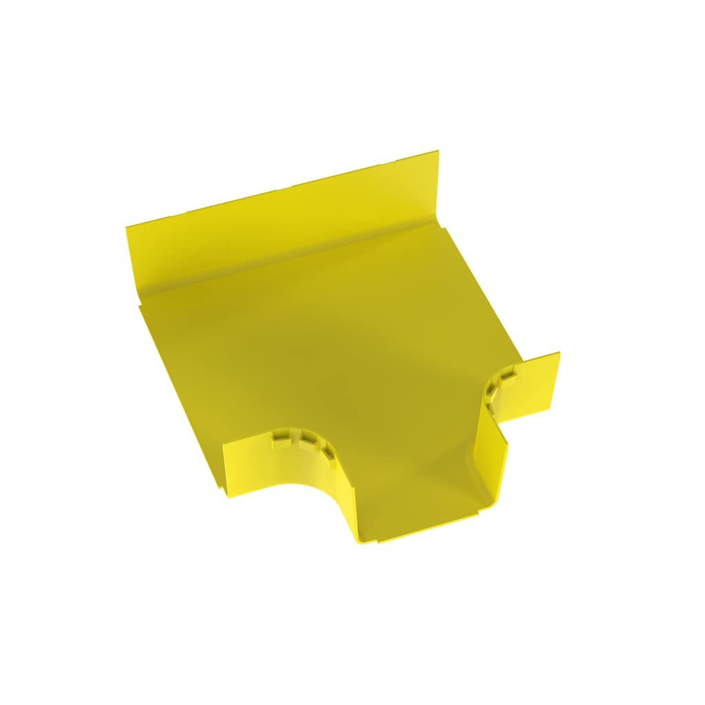Panduit FRT12X4W6LYL Fiber Runner Horizontal Tee, 90°, 12x4, Yellow (Pack of 1)