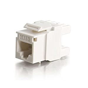 C2G 03791 Cat5e RJ45 Unshielded Keystone Jack, White