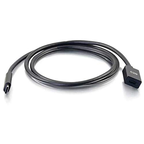 C2g/ cables to go C2G 28658 USB-C to C 3.1 (Gen 1) Male to Female Extension Cable (10 Gbps) Black (3 Feet .9 Meters) 10G 3 feet