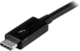 StarTech.com 20Gbps Thunderbolt 3 Cable - 3.3ft/1m - Black - 4k 60Hz - Certified TB3 USB-C to USB-C Charger Cord w/ 100W Power Delivery (TBLT3MM1M), Black 3ft 20Gbps | Black