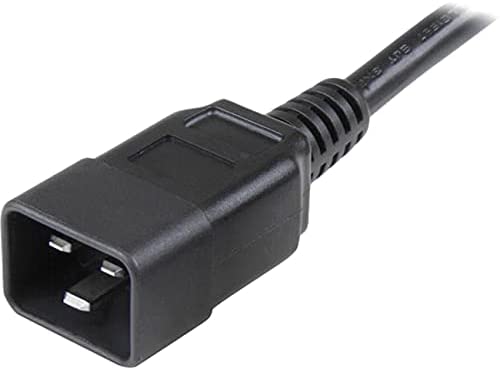 StarTech.com 3 ft Heavy Duty 14 AWG Computer Power Cord - C19 to C20 - 14 AWG Power Cable - IEC 320 C19 to IEC 320 C20 Extension Cord 3ft 14 AWG