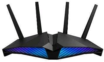 ASUS AX5400 WiFi 6 Gaming Router (RT-AX82U) - Dual Band Gigabit Wireless Internet Router, Aura RGB, Gaming &amp; Streaming, AiMesh Compatible, Included Lifetime Internet Security