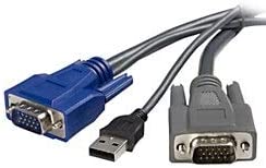 StarTech.com 10 ft Ultra-Thin USB VGA 2-in-1 KVM Cable