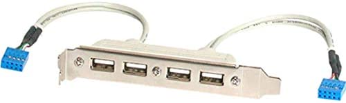 StarTech.com 4 Port USB A Female Slot Plate Adapter - USB panel - 4 pin USB Type A (F) (USBPLATE4)