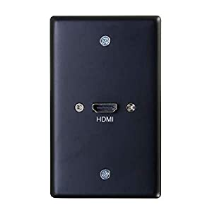 C2g/ cables to go C2G HDMI Pass Through Single Gang Electrical Distribution Wall Plate Black (39878)