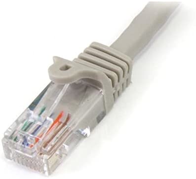 StarTech.com Cat5e Ethernet Cable - 20 ft - Gray- Patch Cable - Snagless Cat5e Cable - Network Cable - Ethernet Cord - Cat 5e Cable - 20ft (45PATCH20GR) 20 ft / 6m Grey