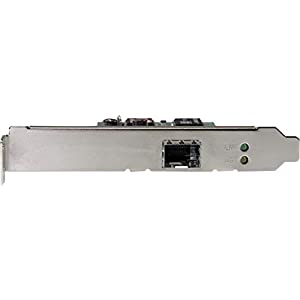 StarTech.com PCI Express Gigabit Ethernet Fiber Network Card w/Open SFP - PCIe GbE SFP Network Card Adapter NIC - Fiber Optic SFP Adapter (PEX1000SFP2) Open SFP Slot (Female)