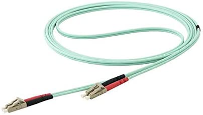 StarTech.com 7 m OM4 LC to LC Multimode Duplex Fiber Optic Patch Cable - Aqua - 50/125 - Fiber Optic Cable - 40/100Gb - LSZH (450FBLCLC7) 7m