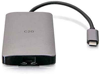 C2g/ cables to go USB-C Mini Dock with HDMI, 2X USB-A, Ethernet, SD Card Reader, and USB-C Power Delivery up to 100W - 4K 30Hz