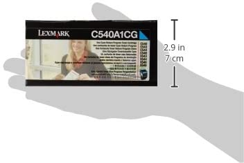 Lexmark C540A1CG C540 C543 C544 C546 X543 X544 X546 X548 Toner Cartridge (Cyan) in Retail Packaging