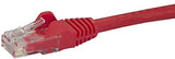 StarTech.com 8ft CAT6 Ethernet Cable - Red CAT 6 Gigabit Ethernet Wire -650MHz 100W PoE RJ45 UTP Network/Patch Cord Snagless w/Strain Relief Fluke Tested/Wiring is UL Certified/TIA (N6PATCH8RD) Red 8 ft / 2.4 m 1 Pack