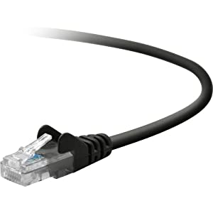 Belkin, Patch Cable Rj-45 (M) Rj-45 (M) 50 Ft Utp Cat 5E Molded, Snagless Black For Omniview Smb 1X16, Smb 1X8, Omniview Smb Cat5 Kvm Switch "Product Category: Supplies &amp; Accessories/Network Cables"