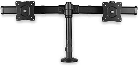 StarTech.com Dual Monitor Mount - Supports Monitors 13'' to 27'' - Adjustable - Desk Clamp or Grommet-Hole Desk Mount for Dual VESA Monitors - Black (ARMBARDUOG)