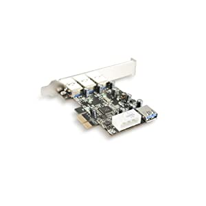 Vantec 4-Port SuperSpeed USB 3.0 PCIe Host Card (UGT-PC341) USB 3.0, 4A