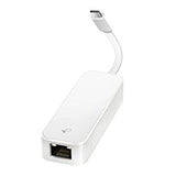 TP-Link USB C To Ethernet Adapter(UE300C), RJ45 To USB C Type-C Gigabit Ethernet LAN Network Adapter, Compatible With Apple MacBook Pro 2017-2020, MacBook Air, Surface, Dell XPS And More, White USB-C 3.0