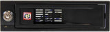 StarTech.com 5.25in Trayless Hot Swap Mobile Rack for 3.5in Hard Drive - Internal SATA Backplane Enclosure - Lockable drive bay (HSB100SATBK) Black Tray-less