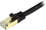 StarTech.com 6ft CAT6a Ethernet Cable - 10 Gigabit Shielded Snagless RJ45 100W PoE Patch Cord - 10GbE STP Network Cable w/Strain Relief - Black Fluke Tested/Wiring is UL Certified/TIA (C6ASPAT6BK) 6 ft / 2m Black
