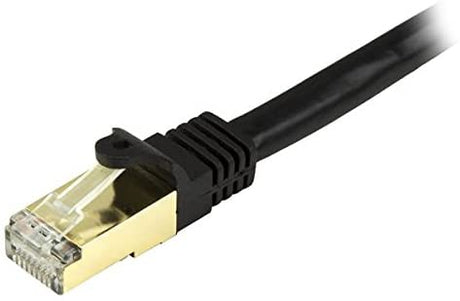 StarTech.com 2ft CAT6a Ethernet Cable - 10 Gigabit Shielded Snagless RJ45 100W PoE Patch Cord - 10GbE STP Network Cable w/Strain Relief - Black Fluke Tested/Wiring is UL Certified/TIA (C6ASPAT2BK) 2 ft / 0.5m Black