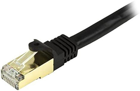 StarTech.com 6 in CAT6a Ethernet Cable - 10 Gigabit Shielded Snagless RJ45 100W PoE Patch Cord - 10GbE STP Network Cable w/Strain Relief - Black Fluke Tested/Wiring is UL Certified/TIA (C6ASPAT6INBK) 6in / 15cm Black