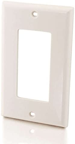 C2g/ cables to go C2G / Cables To Go 03725 Decorative Compatible Cutout Single Gang Wall Plate