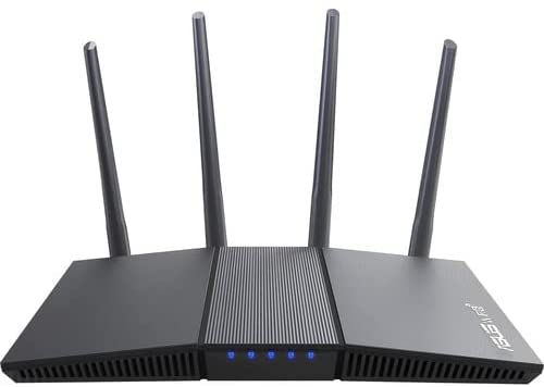 ASUS AX1800 WiFi 6 Router (RT-AX1800S)–Dual Band Gigabit AX Wireless Internet Router, 4Gigabit Ports, Easy Setup, Subscription-Free Internet Security Powered by Trend Micro, Parental Controls,WPS
