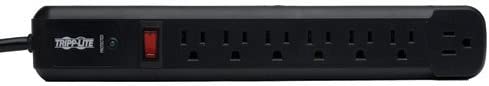Tripp Lite Surge Protector Power Strip TL P74 RB 120V Right Angle 7 Outlet Black