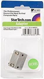 StarTech.com Right Angle VGA Adapter - Right Angle VGA to VGA - Male/Female - Type 1 - VGA Adapter Cable (GC1515MFRA1)