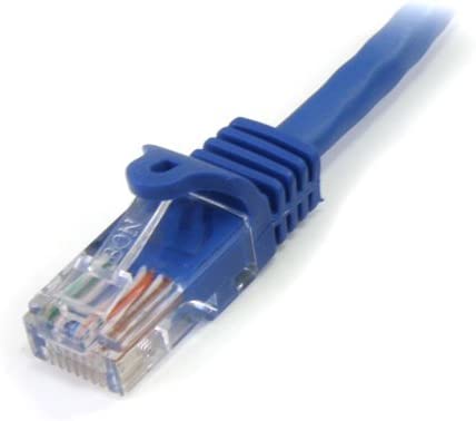 StarTech.com Cat5e Ethernet Cable4 ft - Blue - Patch Cable - Snagless Cat5e Cable - Short Network Cable - Ethernet Cord - Cat 5e Cable - 4ft 4 ft / 1.3m Blue