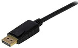 StarTech.com 3ft (1m) DisplayPort to VGA Cable - Active DisplayPort to VGA Adapter Cable - 1080p Video - DP to VGA Monitor Cable - DP 1.2 to VGA Converter - Latching DP Connector (DP2VGAMM3B) 3 ft / 1 m