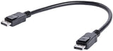 StarTech.com DisplayPort Cable - 1 ft - with Latches - Short DP Cable - 4K DisplayPort to DisplayPort Cable - DisplayPort 1.2 Cable (DISPLPORT1L),Black,1 ft/0.3 m