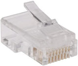 TRIPP LITE 100 Pack RJ45 Plugs for Flat Solid/Stranded Conductor Cable (N030-100-FL)