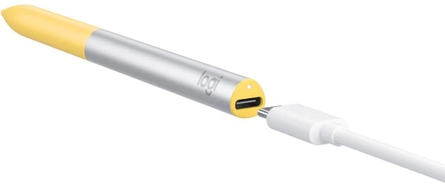 Logitech Pen USI Stylus for Chromebook Rechargeable USI Stylus Designed for Learning + Works with Chromebook Certified + No Pairing + Soft Non-Slip Grip + Attachable Pen Loop