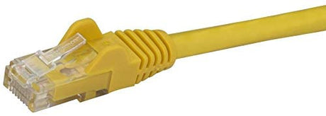 StarTech.com 6in CAT6 Ethernet Cable - Yellow CAT 6 Gigabit Ethernet Wire -650MHz 100W PoE RJ45 UTP Network/Patch Cord Snagless w/Strain Relief Fluke Tested/Wiring is UL Certified/TIA (N6PATCH6INYL) Yellow 0.5 ft 1 Pack