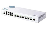 QNAP QSW-M408-4C 10GbE Managed Switch, with 4-Port 10GbE SFP+/RJ45 Combo and 8-Port Gigabit 4*10GbE Combo Ports QSW-M408-4C