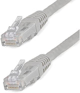 StarTech.com 10ft CAT6 Ethernet Cable - Gray CAT 6 Gigabit Ethernet Wire -650MHz 100W PoE++ RJ45 UTP Molded Category 6 Network/Patch Cord w/Strain Relief/Fluke Tested UL/TIA Certified (C6PATCH10GR) Gray 10 ft / 3m 1 Pack