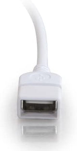 C2g/ cables to go C2G USB Long Extension Cable, USB Cable, USB A to A Cable, White, 6.56 Feet (2 Meters), Cables to Go 19018 USB A Male to A Female 6.6 Feet White