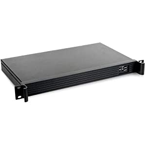 iStarUSA 1U Compact Server/Desktop mini-ITX Chassis (D-118V2-ITX-DT), Black