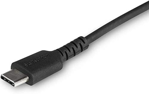 StarTech.com 3 Foot (1m) Durable Black USB-C to Lightning Cable - Heavy Duty Rugged Aramid Fiber USB Type A to Lightning Charger/Sync Power Cord - Apple MFi Certified iPad/iPhone 12 (RUSBCLTMM1MB) Black 1m