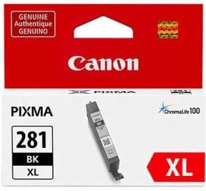 Canon CLI-281XL Black Ink Tank, Compatible to TR8520,TR7520,TS9120,TS8120 and TS6120 Printers Black XL Ink