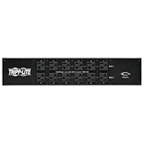 Tripp Lite 2.9kW Single-Phase ATS / Switched PDU, LX Platform Interface, 120V Outlets (24 5-15/20R, 1 L5-30R) 2 L5-30P, 2 10ft Cords, 2U Rack-Mount, TAA (PDUMH30ATNET),Black Switched + ATS Outlets