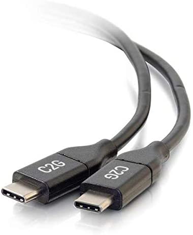 C2g/ cables to go C2G USB Cable, USB 2.0 Cable, USB C to C Cable, Black, 6 Feet (1.82 Meters), Cables to Go 28828 6 Feet Type C Male to C Male 5A