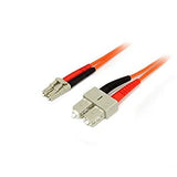 StarTech.com 3m Fiber Optic Cable - Multimode Duplex 50/125 - LSZH - LC/SC - OM2 - LC to SC Fiber Patch Cable (50FIBLCSC3)