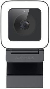 Hikvision usa Hikvision DS-UL4 2K 60 fps HD Web Camera with Built-in LED Light and Microphone, Support Auto Focus, USB Plug and Play, No Driver Software Needed, Web Camera for PC, Laptop