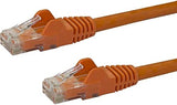 StarTech.com 2ft CAT6 Ethernet Cable - Orange CAT 6 Gigabit Ethernet Wire -650MHz 100W PoE RJ45 UTP Network/Patch Cord Snagless w/Strain Relief Fluke Tested/Wiring is UL Certified/TIA (N6PATCH2OR) Orange 2 ft / 0.6 m 1 Pack