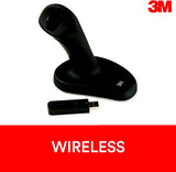 3M EM550GPL Wireless Ergonomic Optical Mouse, Patented Vertical Grip Design, USB Plug and Play, Large Size,black Large Wireless - Dealtargets.com