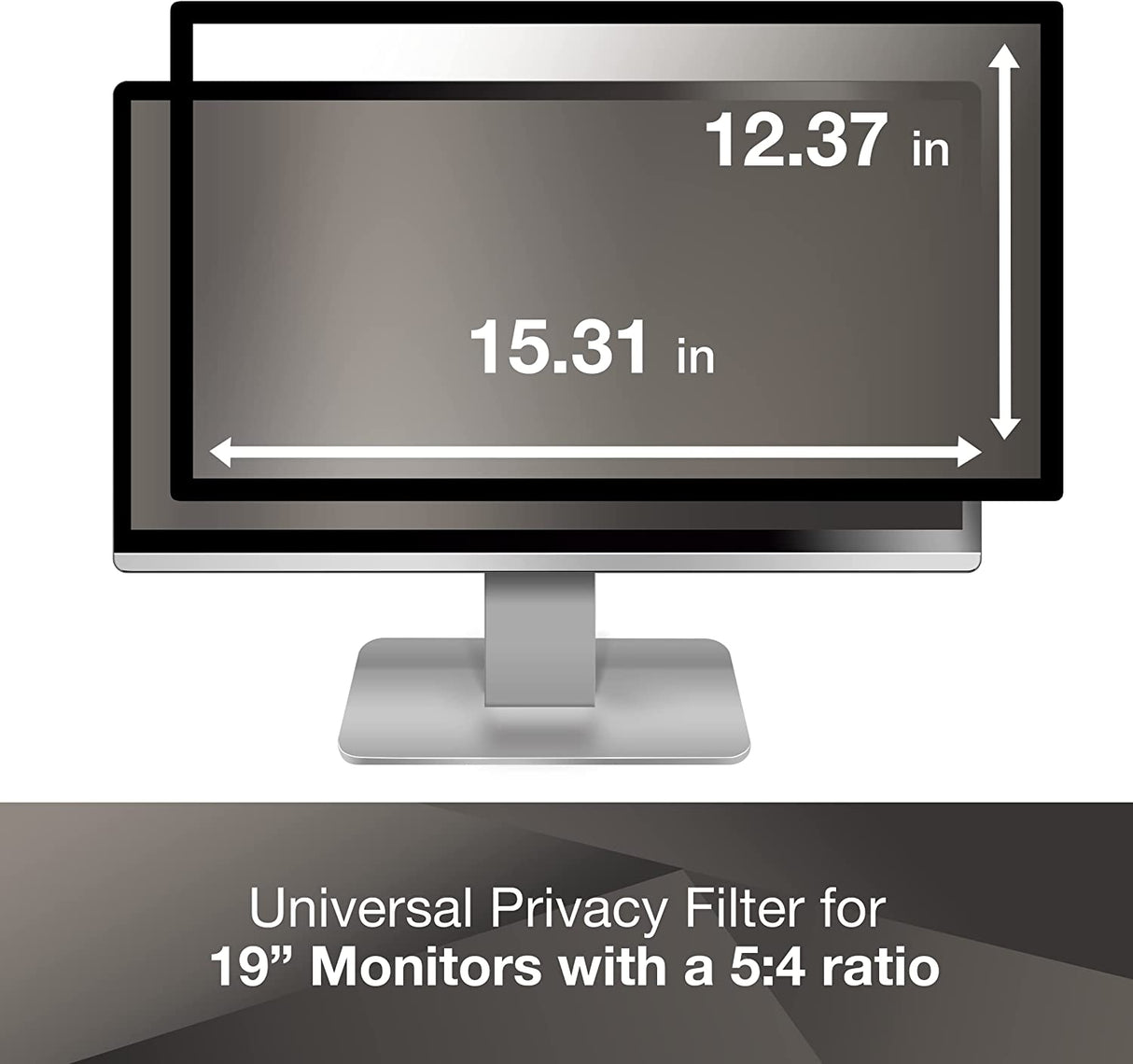 3M Framed Privacy Filter for 19 in. Standard Monitor, PF190C4F Black 19" Standard Monitor - Dealtargets.com
